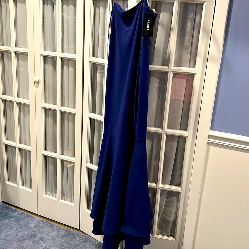 Likely Aurora Gown NEW never worn size 6 Navy Blue